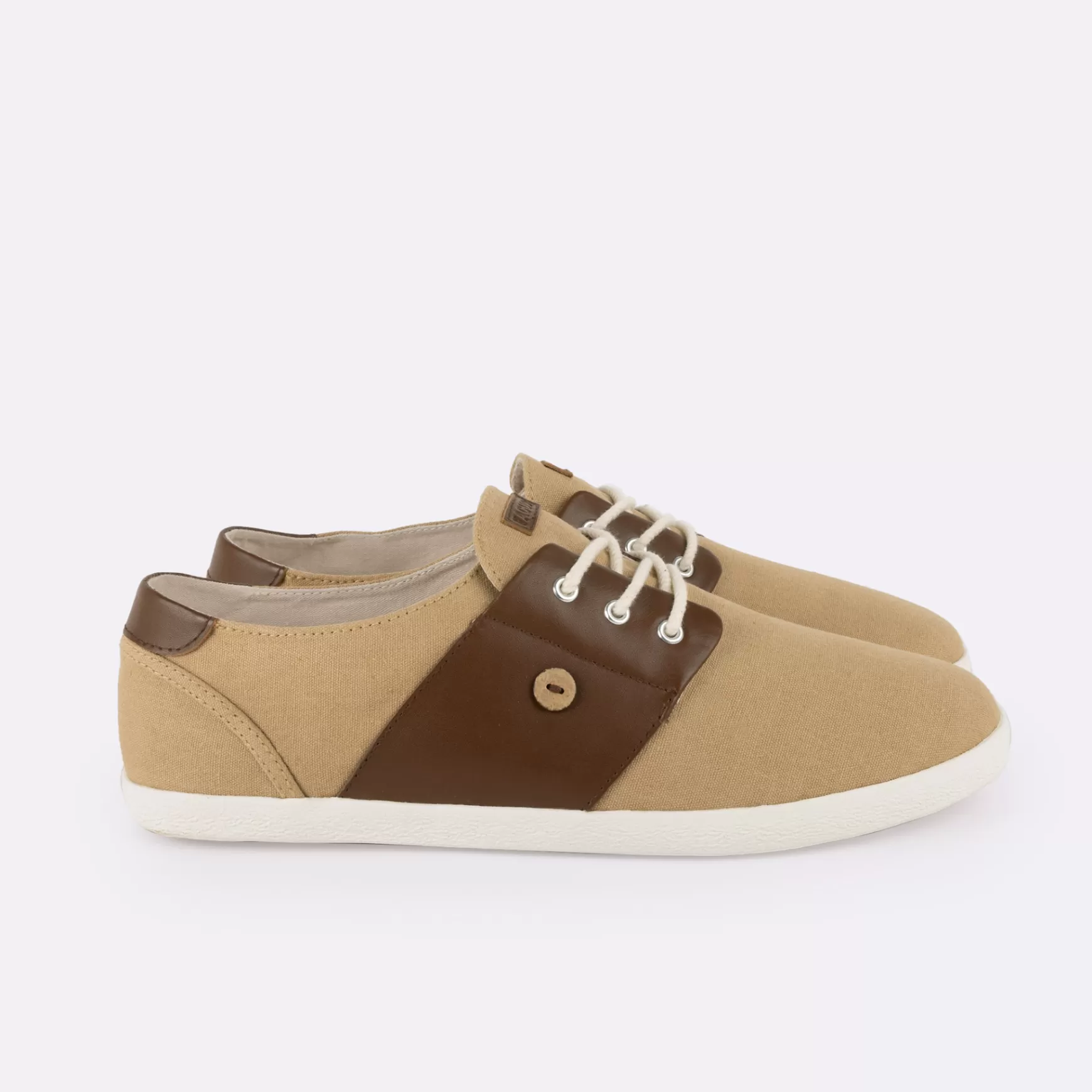 Mens - Schoenen^FAGUO Beige En Camel Tennis