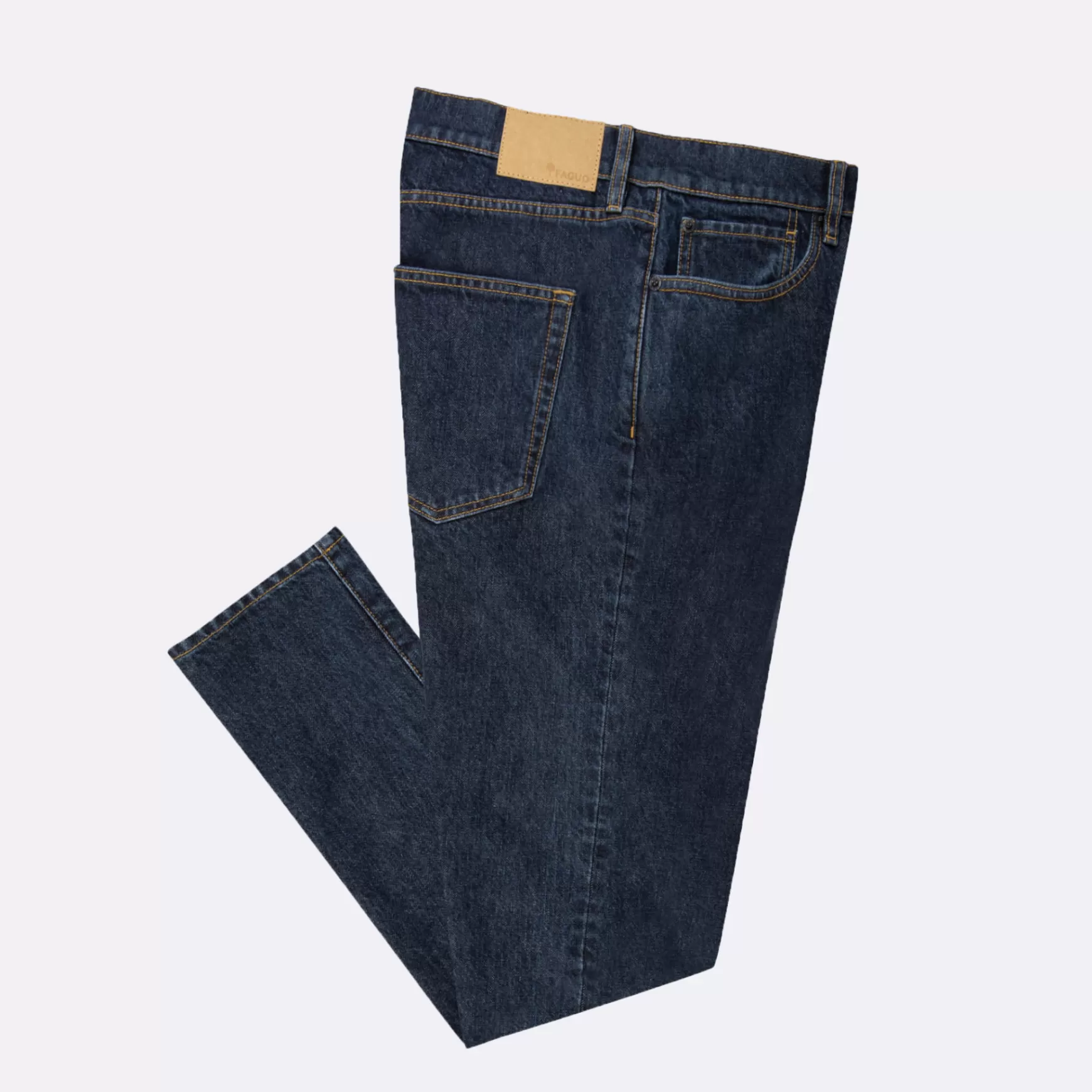 Jean^FAGUO Denim Brut Jean Taps Toelopende Snit