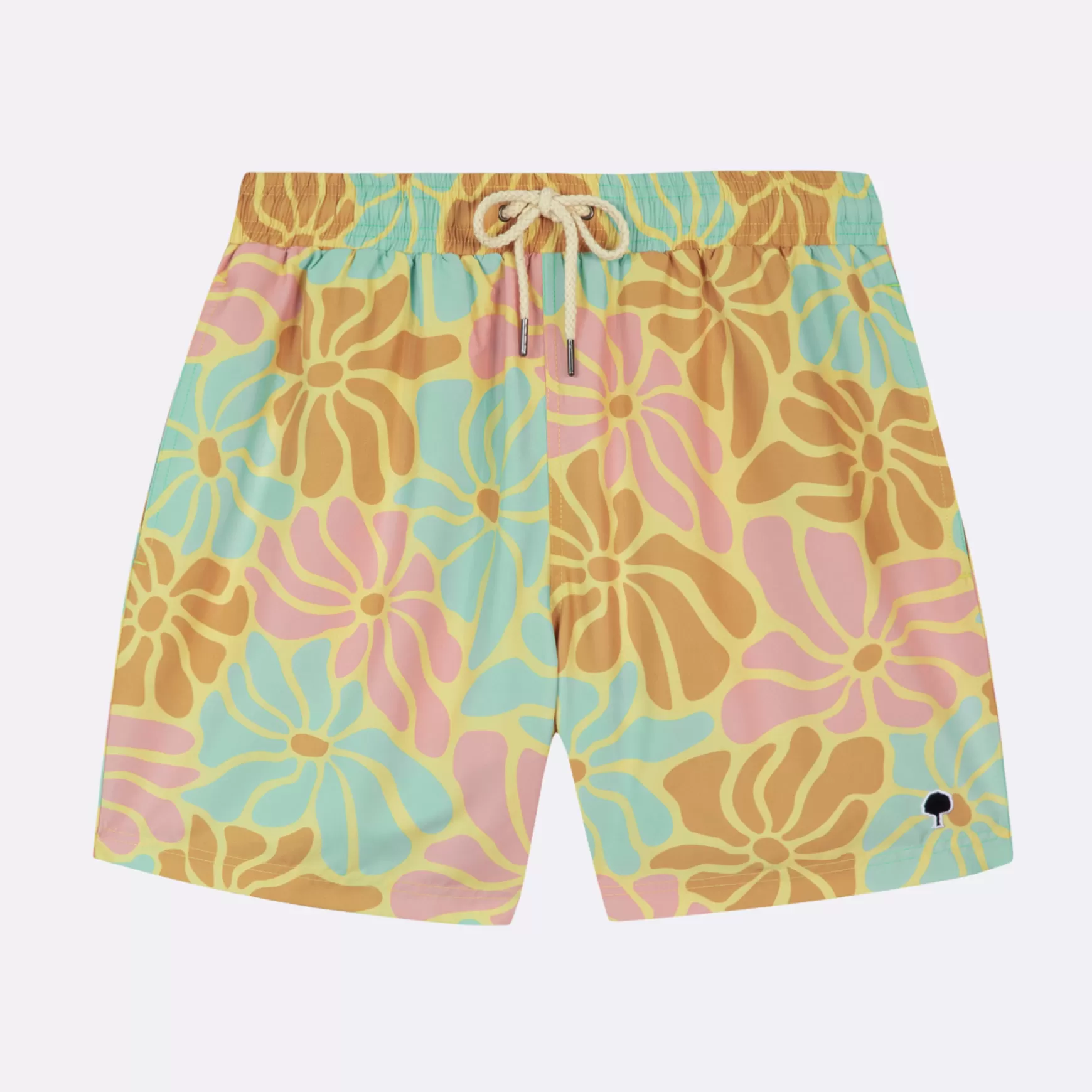 Zwemshort Voor Heren^FAGUO Donkergele Badkleding