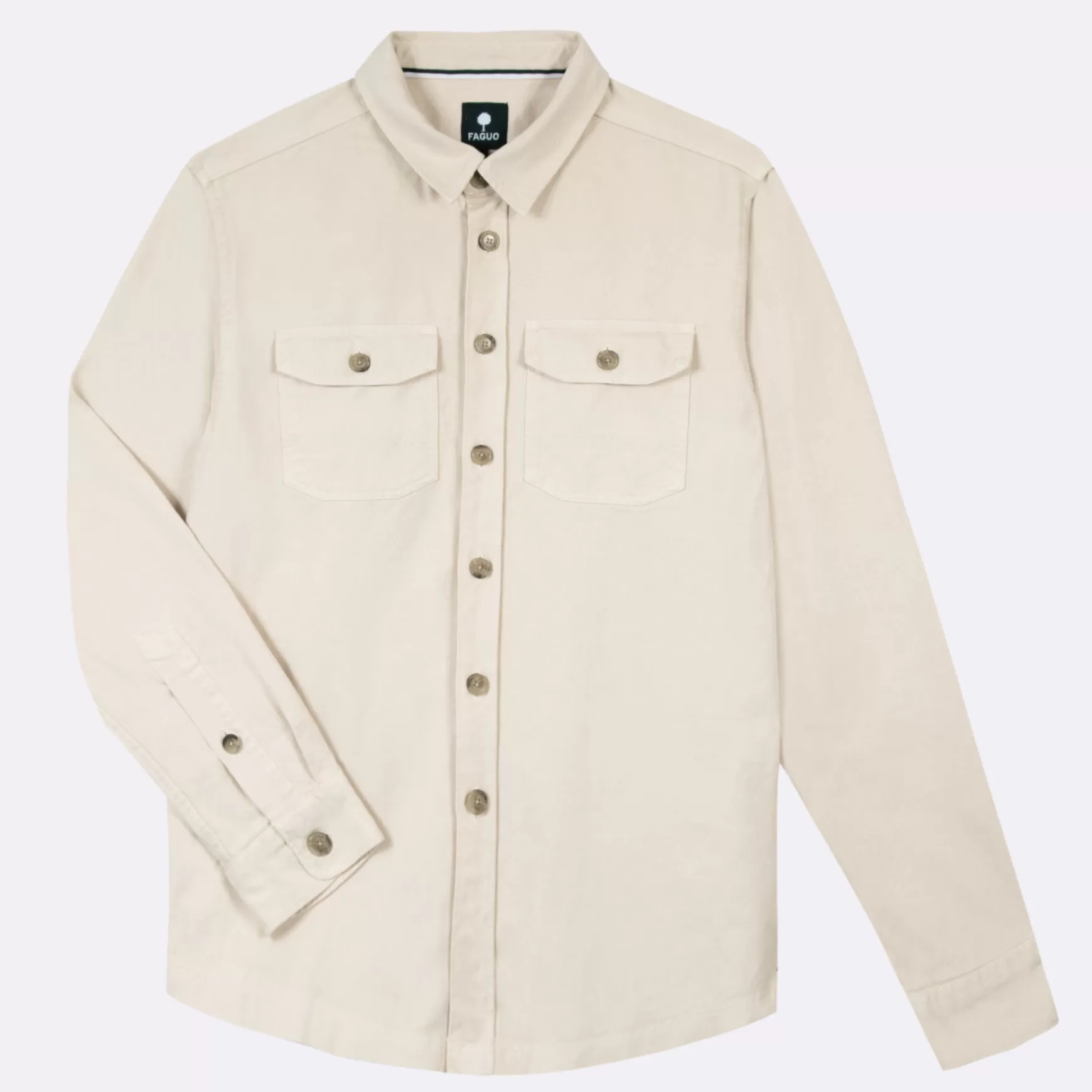 Overhemden^FAGUO Ecru Overshirt