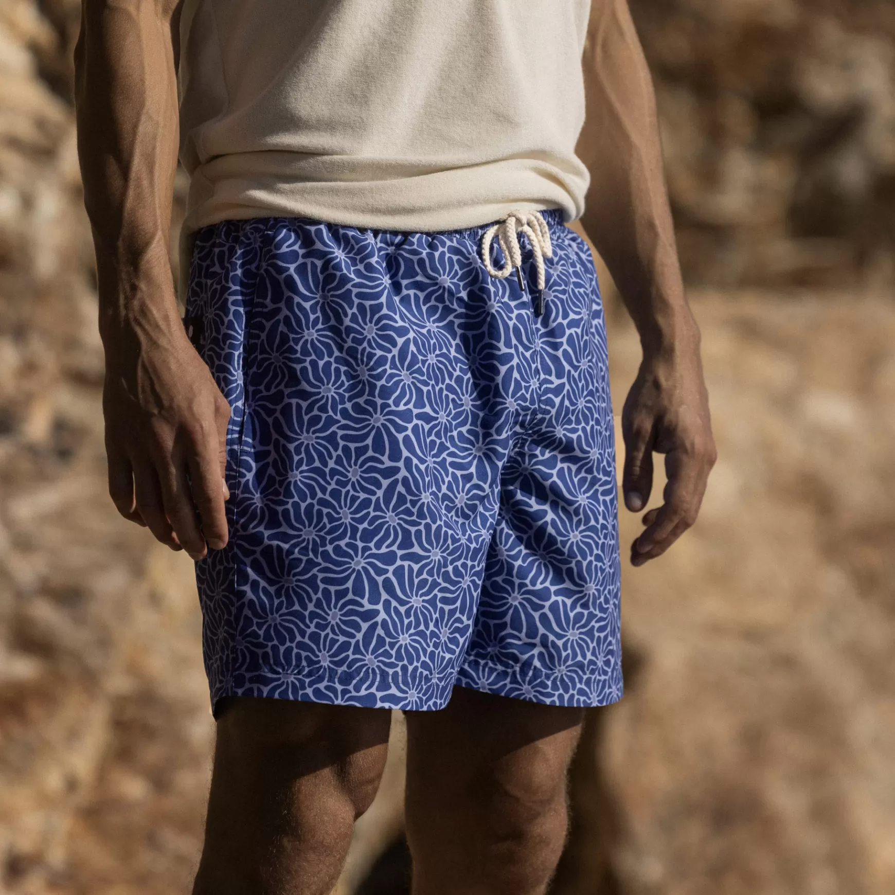 Zwemshort Voor Heren^FAGUO Indigo-Badkleding