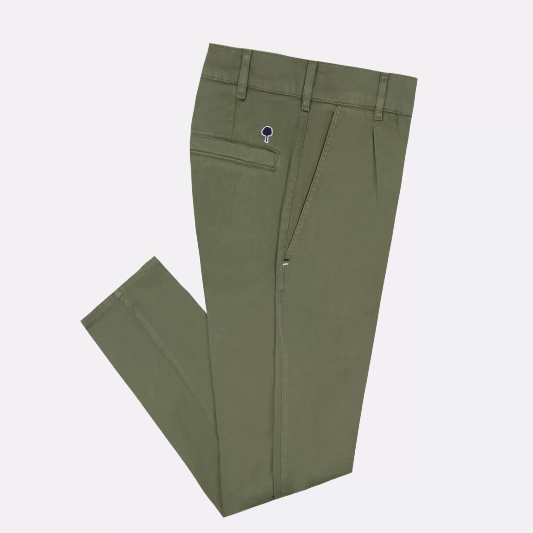 Chino'S En Broeken^FAGUO Kaki Broek Met Relaxte Pasvorm