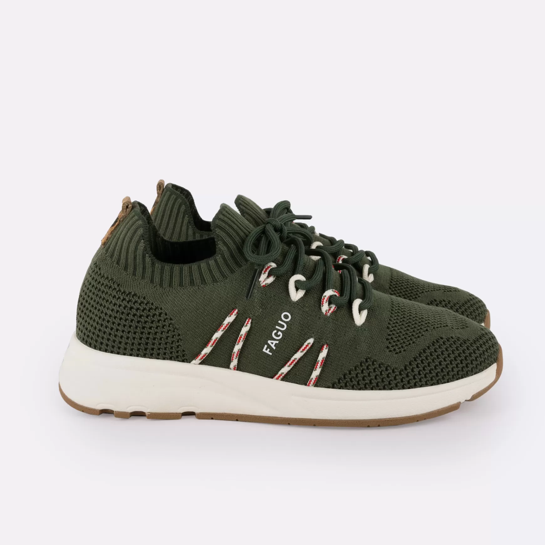 Mens - Schoenen^FAGUO Kaki Runnings Veganistisch