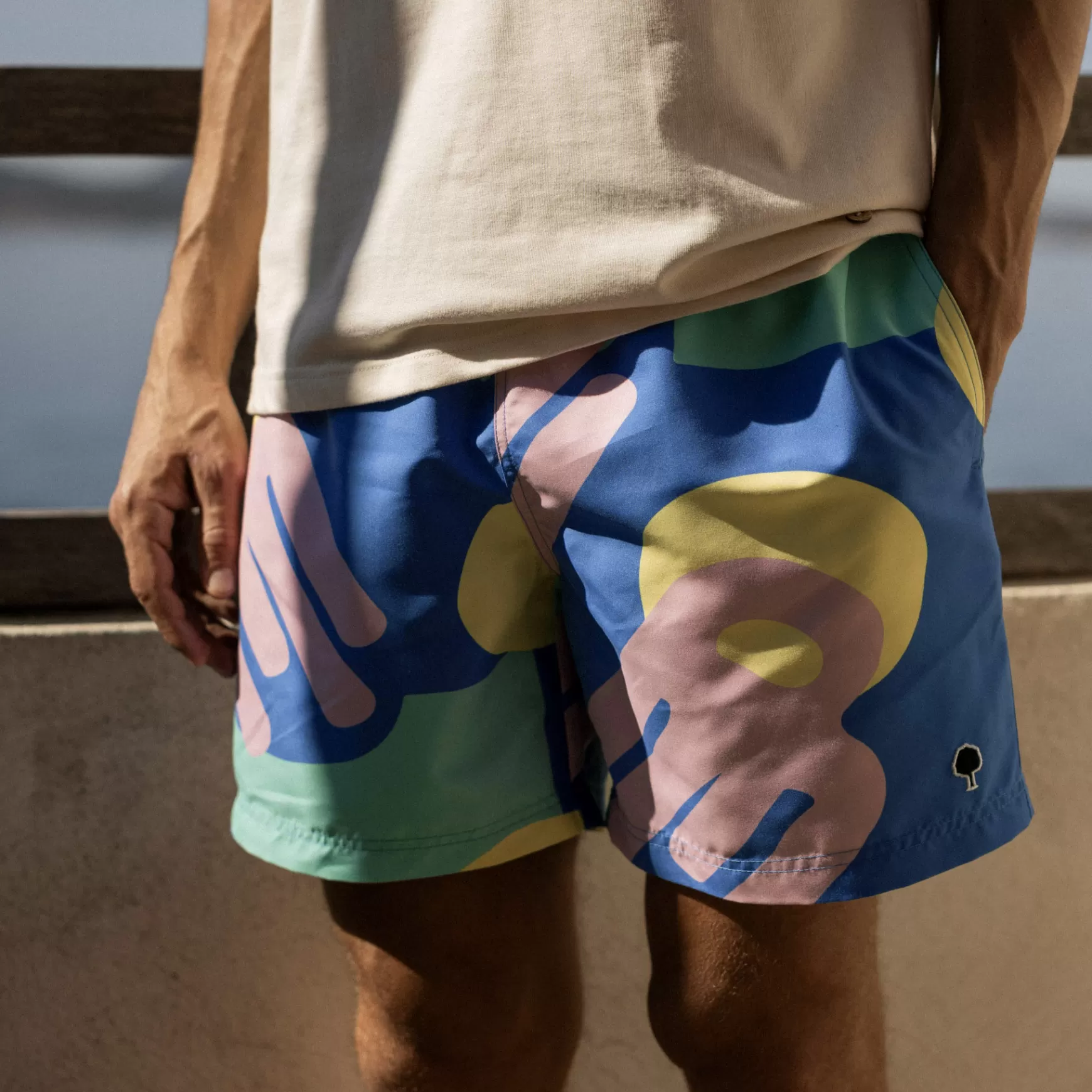 Zwemshort Voor Heren^FAGUO Koningsblauwe Badkleding