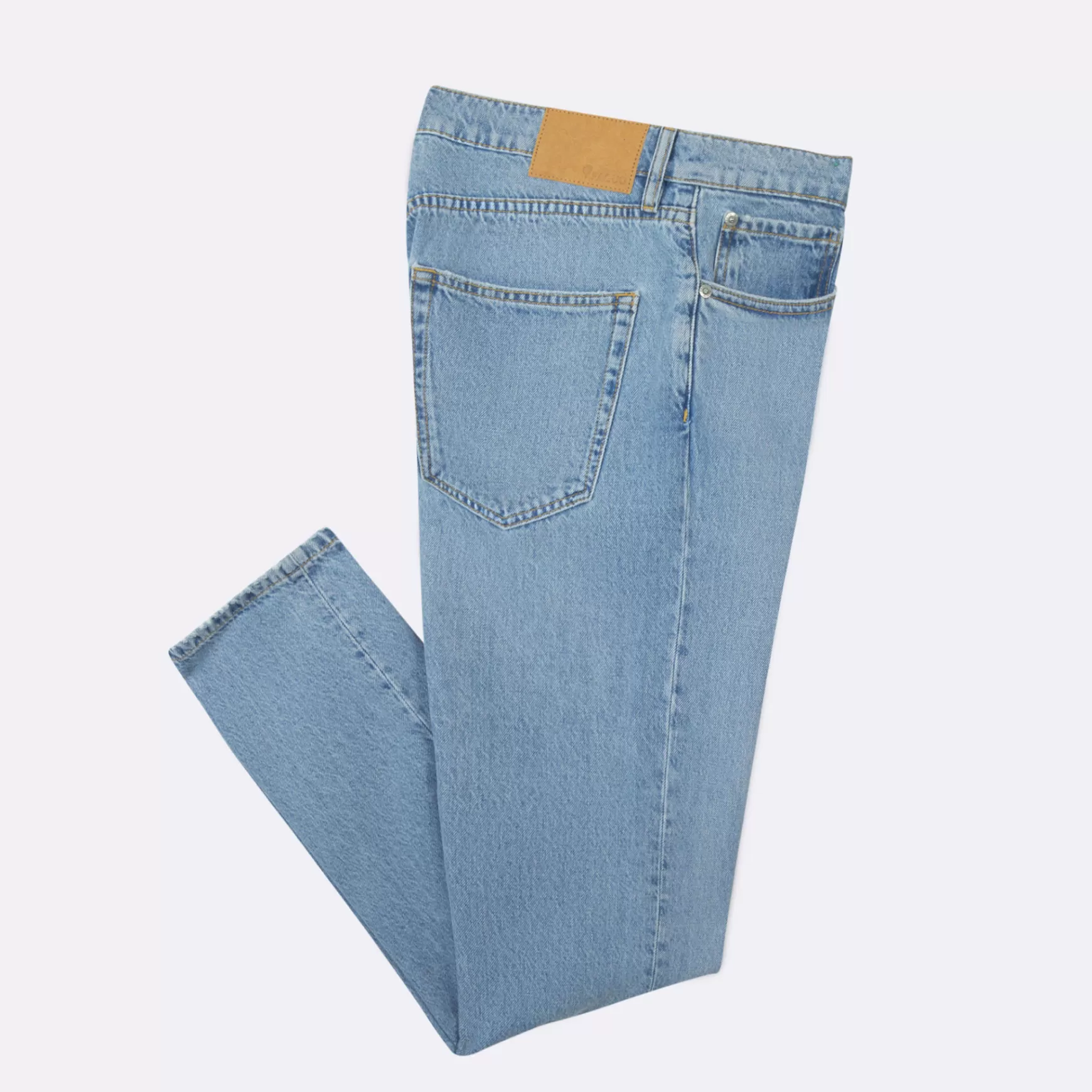 Chino'S En Broeken^FAGUO Licht Denim Jeans Taps Toelopende Snit