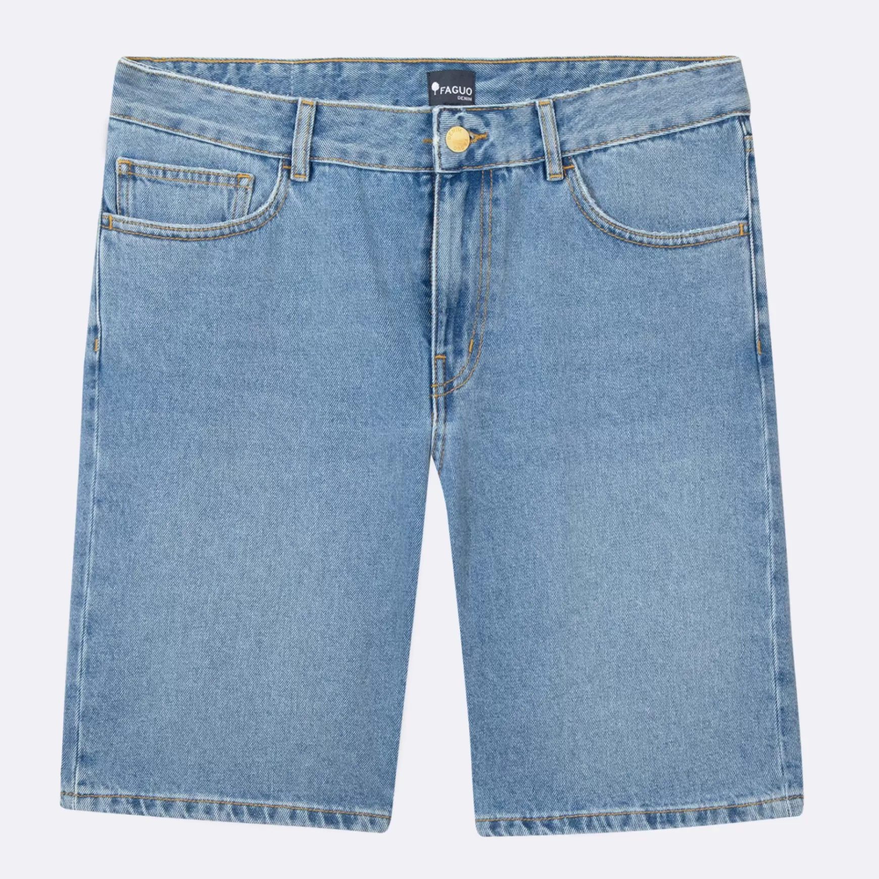 Faguo Korte Broek^FAGUO Lichte Denim Denimshort