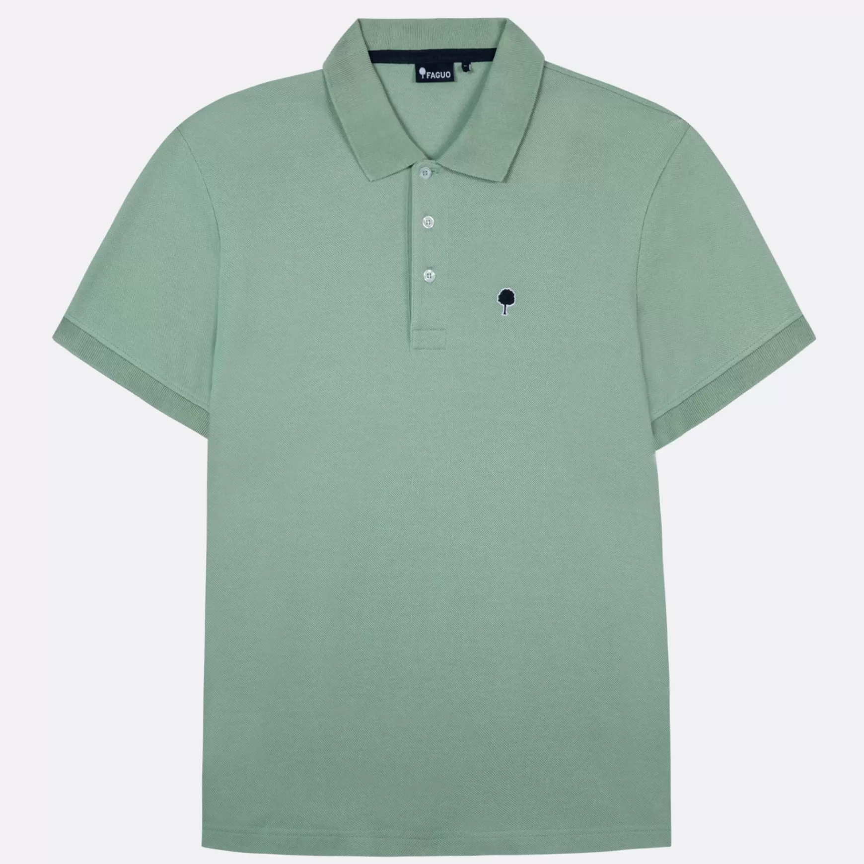 Poloshirts Voor Heren^FAGUO Lichtgroen Poloboomborduurwerk