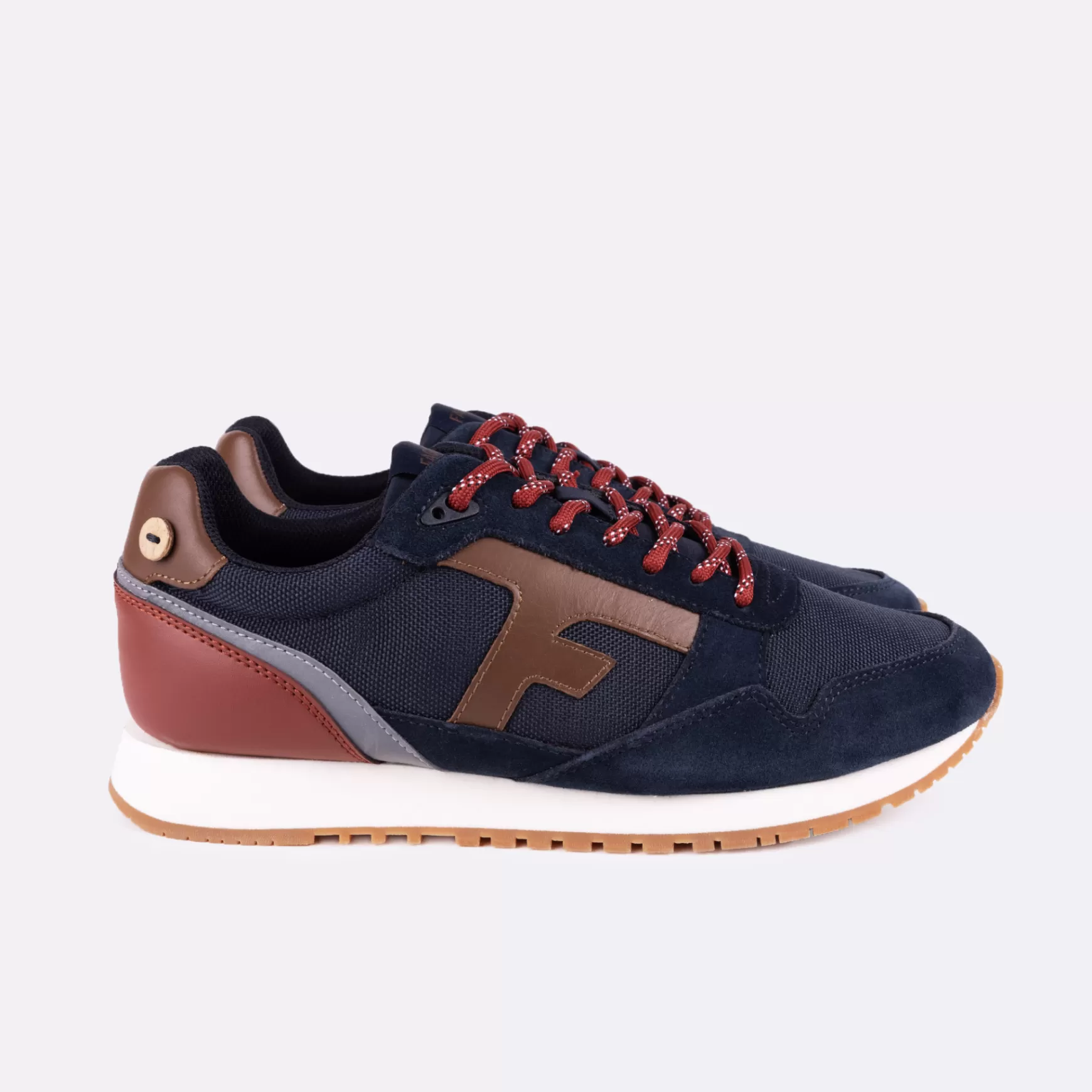 Mens - Schoenen^FAGUO Marine & Tawny & Oud Rode Runnings