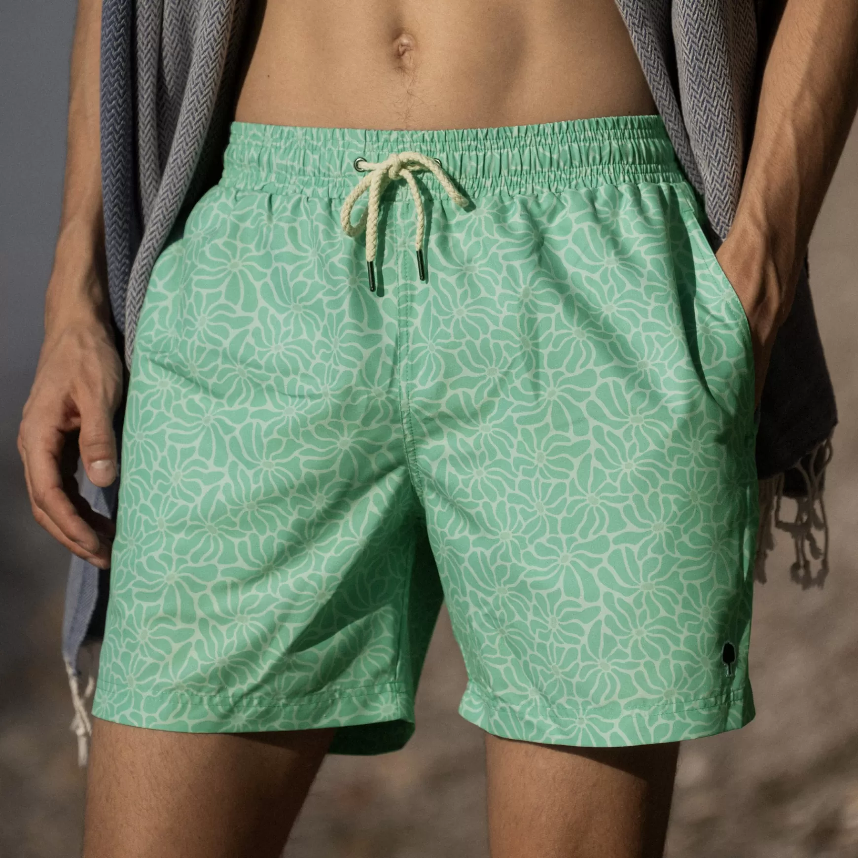 Zwemshort Voor Heren^FAGUO Mintgroene Badkleding